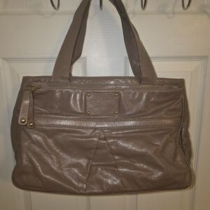 Marc Jacobs Taupe Leather Shoulder Bag